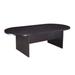 Winston Porter Cheryl Racetrack Conference Table Wood in Black/Brown | 29.5 H x 72 W x 35 D in | Wayfair WNPR4283 40000770