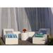 La-Fete Pool 5 Piece Seating Group Plastic in White | 18 H x 24 W x 72 D in | Outdoor Furniture | Wayfair POOL-Sea Sand