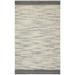 White 24 x 0.63 in Indoor Area Rug - World Menagerie Pocklingt Geometric Handmade Flatweave Jute Gray/Black Area Rug Cotton/Wool | Wayfair