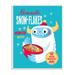 The Holiday Aisle® 'Abominable Snow-Flakes Monster Poster Style Cereal Box' Graphic Art Print Wood in Brown | 15 H x 10 W x 0.5 D in | Wayfair