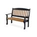 August Grove® Leeroy Plastic Garden Outdoor Bench in Black | 39 H x 52 W x 24 D in | Wayfair 20A80E8F47F54A2A8E911F05C63AF4DF