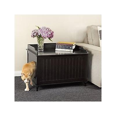 Designer Pet Products Catbox Enclosure Litter Box, Jumbo, Black