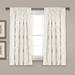 Avon Window Curtain White Single 54x63 - Lush Decor 16T001455