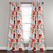 Poppy Garden Room Darkening Window Curtain Panels Multi 52x84 Set - Half Moon 16T002396