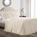 Ruffle Skirt Bedspread Ivory 3Pc Set Full - Lush Decor 16T002843