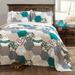 Briley Quilt Turquoise 3Pc Set King - Lush Decor C37874P15-000