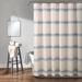 Farmhouse Stripe Shower Curtain Blue 72X72 - Lush Decor 16T003102