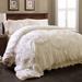 Serena Comforter Ivory 3Pc Set Queen - Lush Decor C12369P13-000