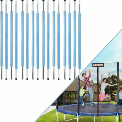 Trampolin Stangen Set 8 x 209 cm Ersatzteile für Trampolin mit Schutzkappen - Arebos Image