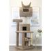 Prestige Cat Trees 84" Cat Condo Wood in Brown | 84 H x 24 W x 24 D in | Wayfair 190252