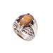 Hope Cloud,'Handcrafted Sterling Silver Brown Tiger's Eye Cocktail Ring'