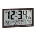 Marathon Watch Company Wall Clock Plastic in Brown | 9 H x 14.5 W x 1.5 D in | Wayfair CL030066WD