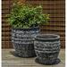 Bungalow Rose Dokun 2-Piece Terracotta Pot Planter Set Clay & Terracotta in Gray | 19.25 H x 19.25 W x 19.25 D in | Wayfair