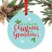 The Holiday Aisle® It's Always Christmas At Grandma's House Ball Ornament Metal in Blue/Red | 3.5 H x 3.5 W in | Wayfair