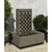 Campania International M Weave Concrete Fountain | 37 H x 20.25 W x 29.75 D in | Wayfair FT-319-AL
