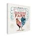 Gracie Oaks 'Down on the Farm VI' Watercolor Painting Print on Wrapped Canvas in Gray/Pink/Red | 18 H x 18 W x 2 D in | Wayfair