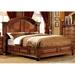Astoria Grand Goulet Solid Wood Low Profile Standard Bed Wood in Brown/Red | 70 H x 86.75 W x 90.75 D in | Wayfair 76FB97BDDBE448548B8684FDF0A74304