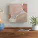 Wrought Studio™ 'Circulation I v2 Blush' Acrylic Painting Print on Wrapped Canvas in Brown/Pink | 14 H x 14 W x 2 D in | Wayfair