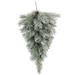 The Holiday Aisle® 36"L 45Tips Faux Christmas Teardrop Swag Frosted Snow Pine Cone Holiday Winter Swag | 34 H x 20 W x 11 D in | Wayfair