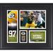 Kenny Clark Green Bay Packers Framed 15" x 17" Player Collage with a Piece of Game-Used Football