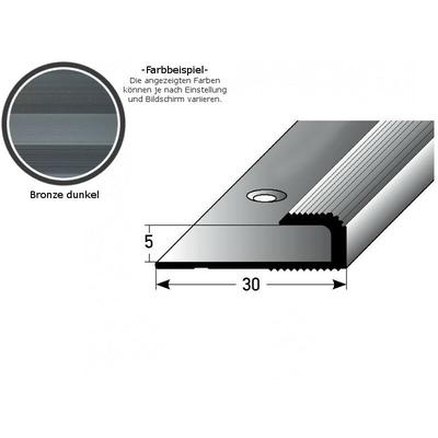 Einschubprofil 'Cavan' für Laminat, 5 mm Einfasshöhe, Aluminium eloxiert, gebohrt-silber-900