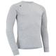 Merino Wool Mens Long Sleeve Base Layer / Baselayer, Lightweight top, antibacterial, Quick drying, Flat seams, Hard wearing | Ideal for Hiking, Trekking, Climbing and Cycling |, Light Grey Melange, L