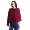Women's Cashmere Shawl Wraps, Cold Weather Soft Wool Pashmina Stole, 78"x28" Extra Large Scarf for Winter,Dark Red
