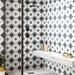 Merola Tile Stella 10" x 10" Porcelain Patterned Wall & Floor Tile Porcelain in Black | 9.75 H x 9.75 W x 0.39 D in | Wayfair WFFCDSTNE