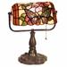 Astoria Grand Prouty 13" Bankers Lamp Glass/Metal in Brown/Gray | 13 H x 10 W in | Wayfair A7323C66050C415E84011A9FBCAC7D8C