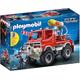 Playmobil 9466 City Action Fire Truck with Cable Winch and Foam Cannon, Fun Imaginative Role-Play, PlaySets Suitable for Children Ages 4+