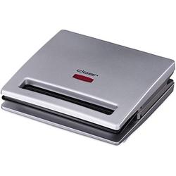 Cloer 6219 Sandwichmaker, 900 W für 2 diagonal geteilte Toasts, optische Fertigmeldung, silber