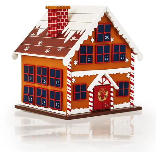Adventskalender X-Mas zum Befüllen DIY Kalender Holz Weihnachtsdeko Kinder Adventskalender