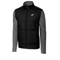 Men's Cutter & Buck Black/Charcoal Philadelphia Eagles Stealth Big Tall Full-Zip Jacket