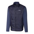 Men's Cutter & Buck Navy Seattle Seahawks Stealth Big Tall Full-Zip Jacket