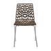 Grandsoleil Stacking Patio Dining Chair Plastic/Resin/Metal in Gray | 32.7 H x 18.9 W x 20.9 D in | Wayfair S3344MK