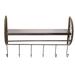 Millwood Pines Dubois Wheel Wall Mounted Coat Rack Wood/Metal in Brown | 13 H x 19.5 W x 4.5 D in | Wayfair 1F5B2F17A51042E19CD6201ADCE05A86