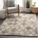 Gray 90 x 0.39 in Area Rug - Rosdorf Park Breccan Geometric Handmade Tufted Wool Area Rug Wool | 90 W x 0.39 D in | Wayfair