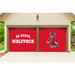 NC State Wolfpack 7' x 8' 2-Piece Split Garage Door Decor