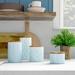 Dakota Fields 4-Piece Canister Set Ceramic in Blue/White | 8.2 H x 4.3 W x 4.3 D in | Wayfair EA6CCAD94ED74A8BB5336141896CBBE5