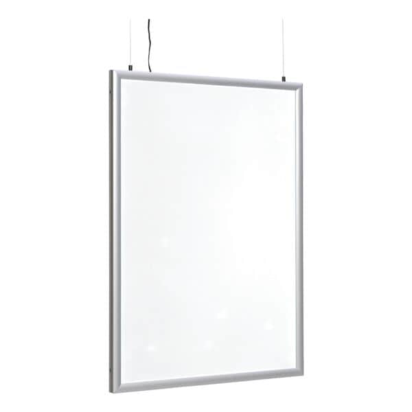 update displays LED Plakathalter »Economy« A3 doppelseitig silber, 32.7x45x3 cm
