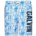 Calvin Klein Boys Intense Power Swim Shorts, Blue & White Logo XX-Large Age 14-16 Blue & White Logo