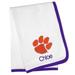 White Chad & Jake Clemson Tigers Personalized Blanket