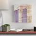 Wrought Studio™ 'Passage I Blush Purple' Acrylic Painting Print on Wrapped Canvas in Brown/Gray/Pink | 14 H x 14 W x 2 D in | Wayfair