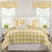 August Grove® Bynum Comforter Set Polyester/Polyfill/Cotton in Yellow | King Comforter + 1 Bed skirt + 2 Shams | Wayfair