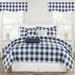 August Grove® Bynum Comforter Set Polyester/Polyfill/Cotton in Blue | California King Comforter + 1 Bed skirt + 2 Shams | Wayfair