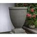 Canora Grey Capitol Hill Cast Stone Urn Planter Concrete in Blue/Black | 28.5 H x 21.75 W x 21.75 D in | Wayfair 75E1061CA3A14F288C6022F6F6DBAE97