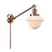 Breakwater Bay Calliope 1 - Light Dimmable Plug-in Swing Arm Glass/Metal in Black/Brown | 25 H x 8 W x 30 D in | Wayfair