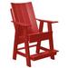 Wildridge Contemporary High Adirondack Chair Plastic/Resin in Red | 45 H x 33 W x 18 D in | Wayfair LCC-319-CARDINAL RED