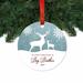 The Holiday Aisle® My First Christmas As Big Brother Ball Ornament Metal in Blue/White | 3.5 H x 3.5 W in | Wayfair