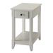 Alcott Hill® Ronaldo End Table w/ Storage Wood in White | 23 H x 22 W x 13 D in | Wayfair D10E1CAB997D44799A71B8B42BEA2D12